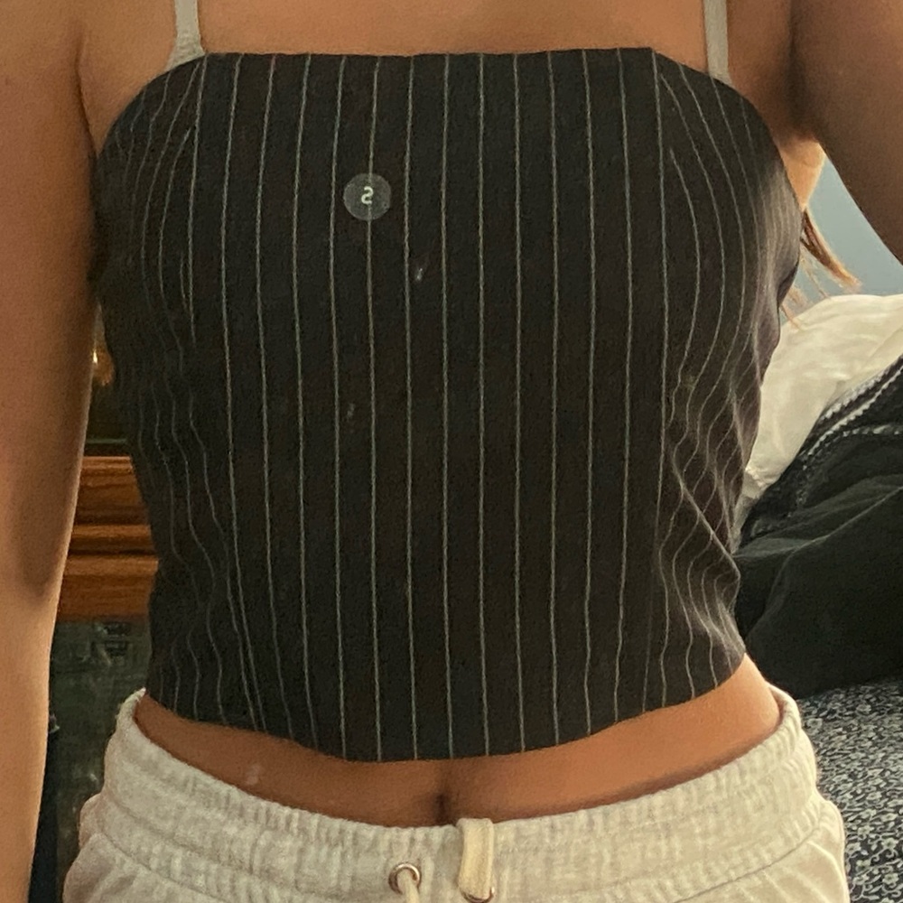 Size small pinstripe tube top from pacsun